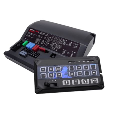 sirena vehicular de 200w de potencia programable con controlador de panel deslizante de 19 botones indicador de flecha de tráfi