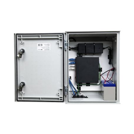 kit de gabinete de poliéster 300 x 400 x 200 mm  controlador de carga con switch poe 5  bateria de 12v 7ah236199