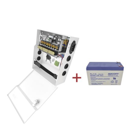 kit  fuente plk12dc8abk  bateria incluida pl712