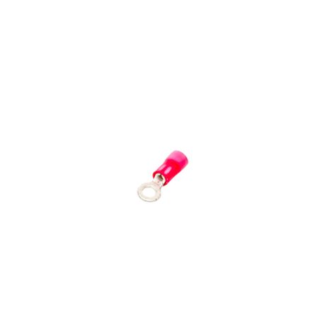 Zapata Terminal De Ojillo  Para Tornillo 1/8 In (3 Mm) Calibre 2216 Awg Con Aislamiento De Vinilo.