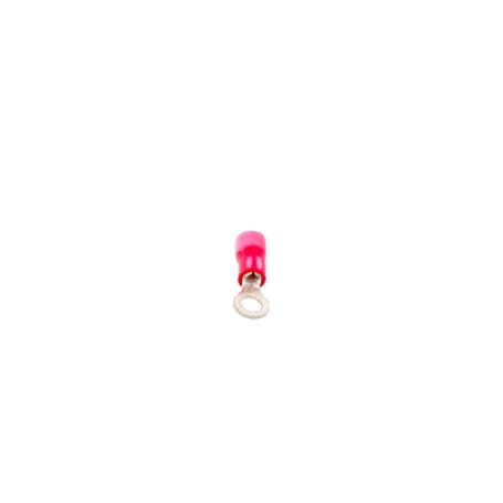 Zapata Terminal De Ojillo  Para Tornillo 1/8 In (3 Mm) Calibre 2216 Awg Con Aislamiento De Vinilo.