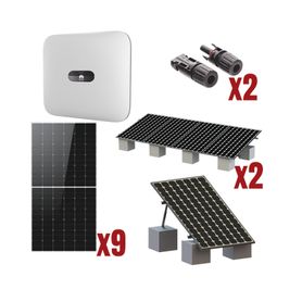 kit solar interconexion   5kw  220vca  inversor huwaei  montaje incluido  
