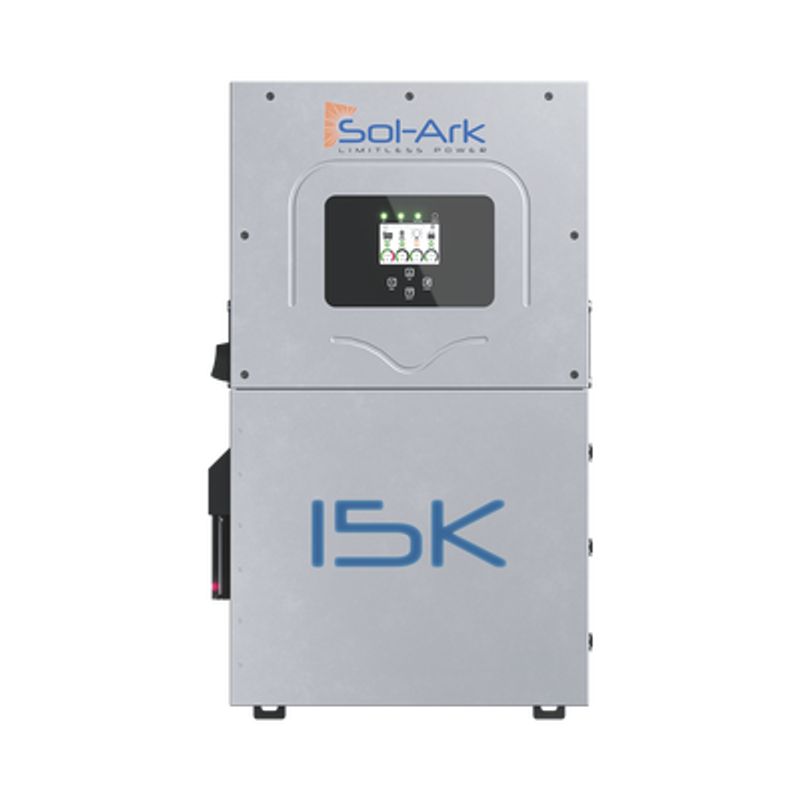 Inversor Hibrido Solark 15 Kw 220 Vcc Fase Dividida  Wifi Incluido Ip65 Entrada De Baterias A 48 Vcc