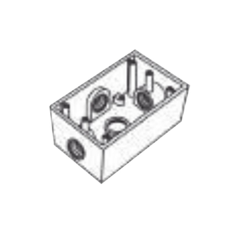 Caja Condulet Fs De 1 (25.4 Mm) Con Cuatro Bocas A Prueba De Intemperie.