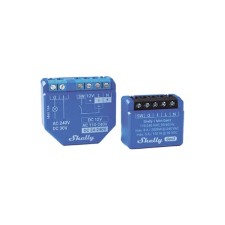 Mini Interruptor Inteligente Con Wifi Contacto Seco 1 Canal 8a Compatible Con Asistentes De Voz Alexa Y Googlehome