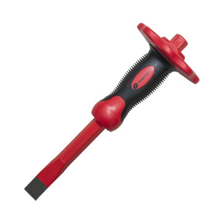 Cincel De Punta Plana Con Protección Para Las Manos De 19x16x250mm Cincel De Punta Plana Con Protección Para Las Manos De 19x16x250mm