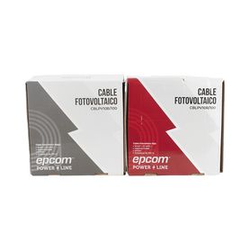 kit de 2 rollos de 100 metros de cable fotovoltaico de cobre rojo y negro calibre 10 awg 6mm² tipo pv  10002000 v y 120°c236608