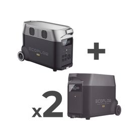 estación de energia portátil delta pro 3600wh litio lfp  5 ac 3600w 7200w pico  2 usbc 200w  capacidad para aumentar respaldo  