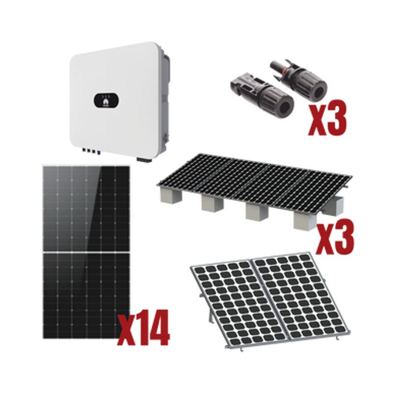 Kit Solar Interconexion  / 8kw  220vca / Inversor Huawei/ Montaje Incluido  