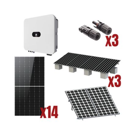 kit solar interconexion   8kw  220vca  inversor huawei montaje incluido  