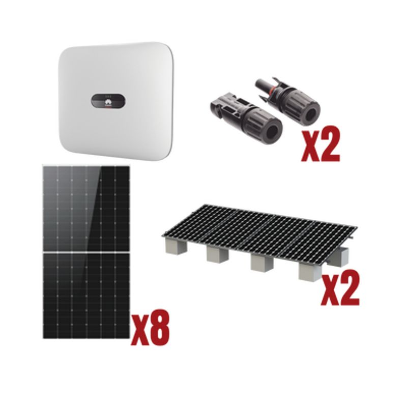 Kit Solar Interconexion  / 4 Kw  220vca / Inversor Huawei/ Montaje Incluido  