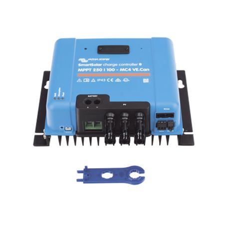 Smartsolar Mppt 250/100mc4. Controlador Solar Mppt 100a Voltaje 48 Vcc. Para Uso Con Inv. Cargadores Victron