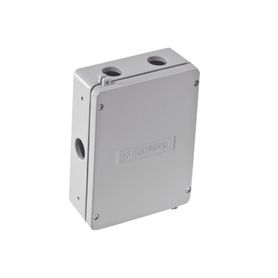caja de unión de aluminio con 5 salidas de 58  2 izq  2 der 1 abajo