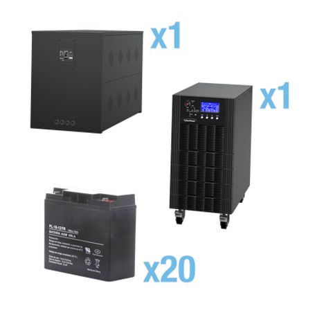 Ups Trifásico De 15 Kva/15 Kw Topologia Online Doble Conversión Voltaje De 208/220 Vca De Ll Respaldo De 5 Minutos Al 100 De Car