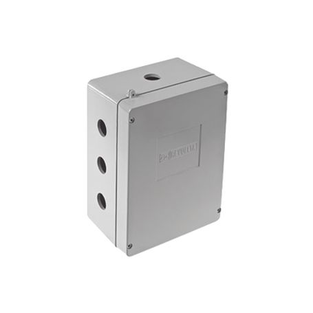 caja de unión de aluminio con 5 salidas de 78  1 izq1 der3 abajo