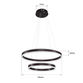 lámpara de techo led  chips led ahorra energia 80  110w  flujo luminoso 8800 lm  montaje sobreponer  interior ip20  vida útil 5