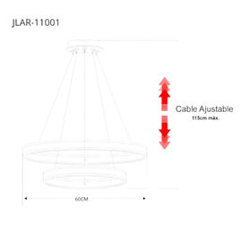 lámpara de techo led  chips led ahorra energia 80  110w  flujo luminoso 8800 lm  montaje sobreponer  interior ip20  vida útil 5