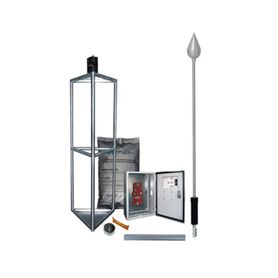 kit de pararrayo con punta con diámetro de protección de 300 metros fabricada en acero inoxidable 