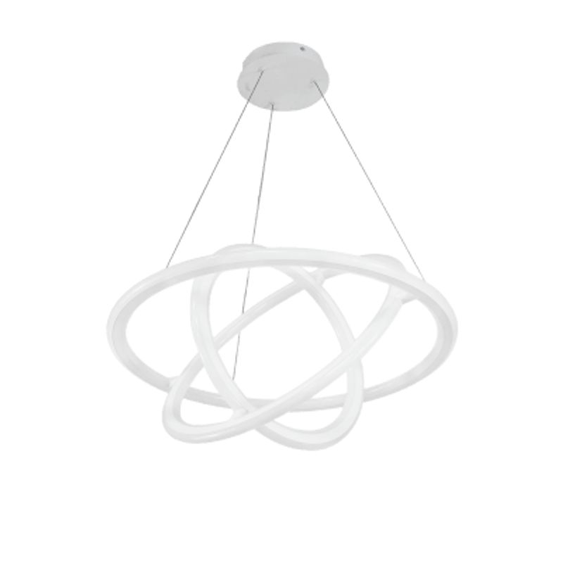 Lámpara De Techo Led 150w / Flujo Luminoso 12 000 Lm / Longitud De Cable Ajustable / Acabado Blanco / Ip20 / Luz Blanca 6500k  N