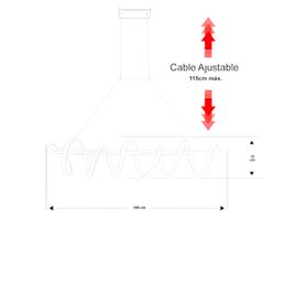 lámpara de techo led  80w  flujo luminoso 6400 im  ø1050 mm  luz blanca 6500k  neutra 4000k  cálida 2700k  vida útil 50000 h  i