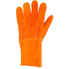 guantes de carnaza largo refuerzo en palma  resistente a abrasión y temperaturas moderadas240037
