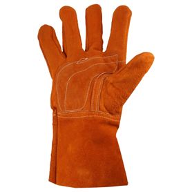 guantes de carnaza largo refuerzo en palma  resistente a abrasión y temperaturas moderadas240037