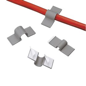 clip adhesivo 127 mm gris claro