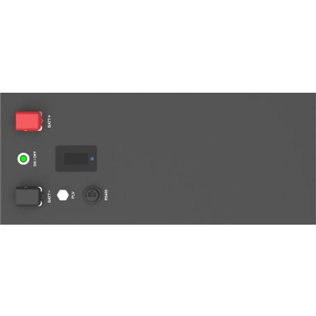 Bateria De Litio Lifeo4 12.8vcc 200ah 2.56kwh Pantalla Lcd Para Monitoreo Local Carcasa Metálica