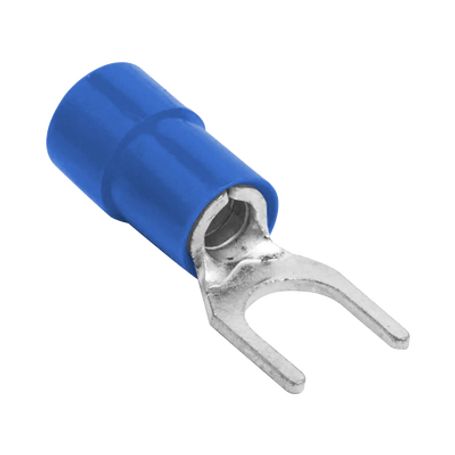 Terminal Tipo Horquilla ( Espada ) Aislada / 22  16 Awg / Rojo / Paquete De 25 Piezas.
