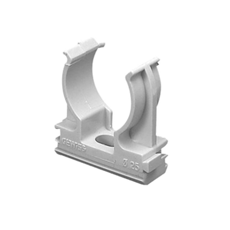 Soporte De Presión (abrazadera) Pvc Autoextinguible Abierto Para Tuberia De 40 Mm