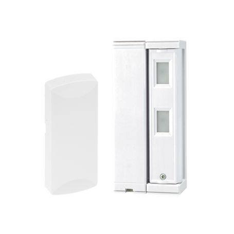 sensor de movimiento  inalambrico tipo cortina  ajuste de detección 2m o 5m  100 exterior  inalámbrico  incluye transmisor sfws