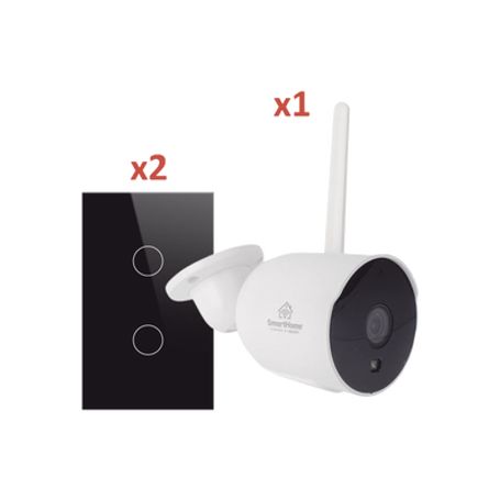 wifi kit 1 camara wifi y 2 apagadores inteligentes wifi