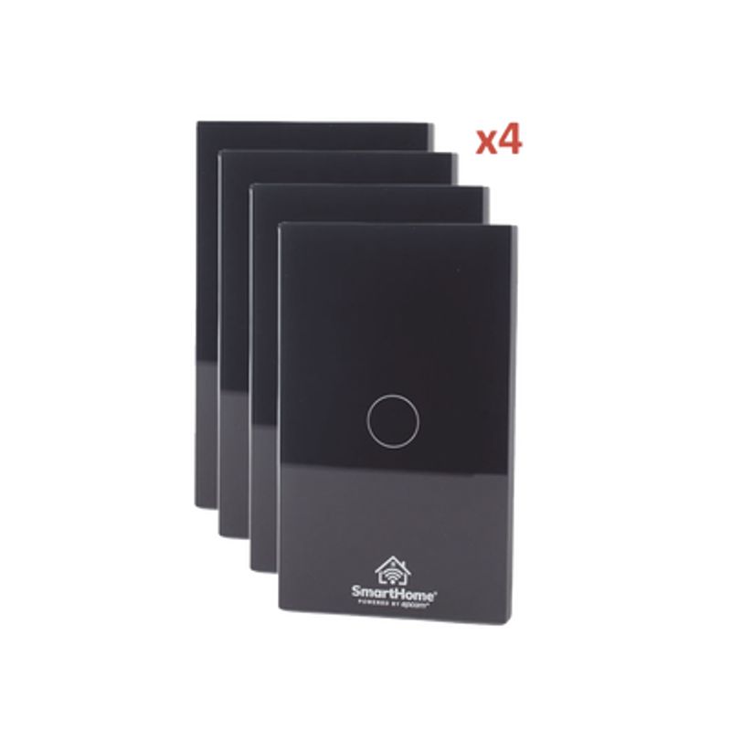 (wifi) Kit 4 Apagadores Inteligentes Wifi Compatibles Con Alexa Y Googlehome