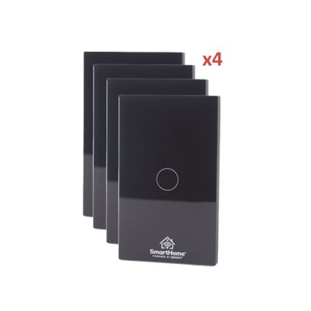 (wifi) Kit 4 Apagadores Inteligentes Wifi Compatibles Con Alexa Y Googlehome