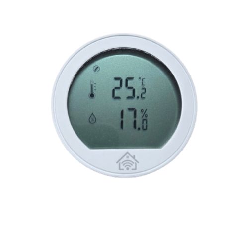 zigbee sensor de temperatura y humedad con pantalla de consulta inalambrico zigbee233355