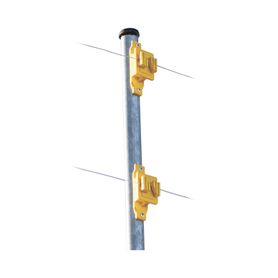 aislador de paso color amarillo reforzado para cercos eléctricos resistente al clima extremoso183877