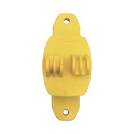 aislador de paso color amarillo reforzado para cercos eléctricos resistente al clima extremoso183877