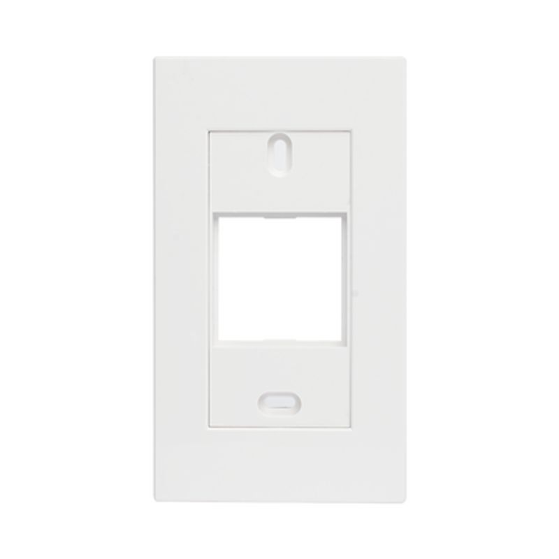 Marco Blanco Con Placa Metalica Para Caja Americana 