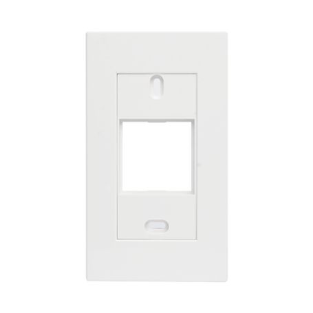 marco blanco con placa metalica para caja americana 235764