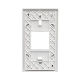 marco blanco con placa metalica para caja americana 235764