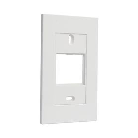 marco blanco con placa metalica para caja americana 235764