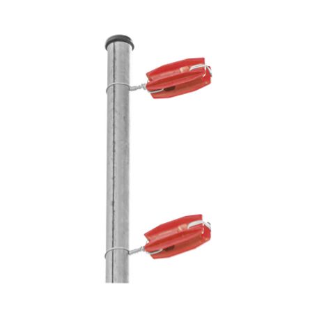 Aislador De Color Rojo Para Postes De Esquina De Alta Resistencia Con Anti Uv De Uso En Cercos Eléctricos
