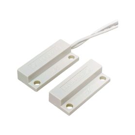 contactos magnéticos de montaje superficial  miniatura  lazo cerrado  gap 34  cables laterales  blanco o café  alta resistencia