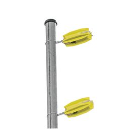 aislador de color amarillo  para postes de esquina de alta resistencia con anti uv de uso en cercos eléctricos183882