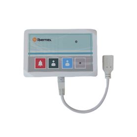 terminal de cama inalámbrico  botón de alarma presencia y médico  ip54  material abs antibacteriano  rf 433mhz  400 metros dist