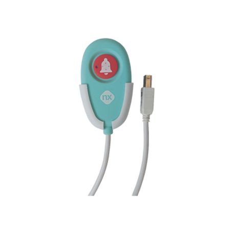 Terminal De Cama Inalámbrico / Botón De Alarma Presencia Y Médico / Ip54 / Material Abs Antibacteriano / Rf 433mhz / 400 Metros 