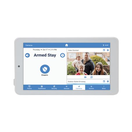 alula  touchpad slimline para panel alula  pantalla 7 android  control local de seguridad  montaje en pared y escritorio  wifi 