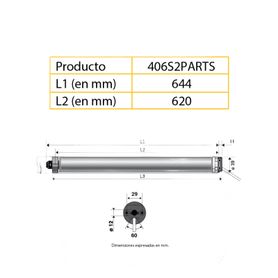 para persiana motor tubular mecánico integrable con shelly25 o minicentralis senal rts persiana de 23 ancho y alto 4 mts 239257