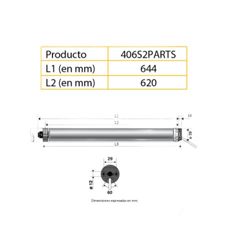 Para Persiana Motor Tubular Mecánico Integrable Con Shelly25 O Minicentralis Senal Rts Persiana De 2.3 Ancho Y Alto 4 Mts. 