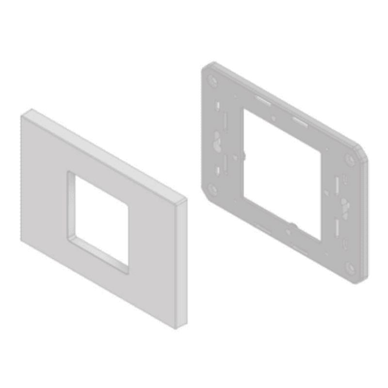 Embellecedor Para Caja Americana / Abs Antimicrobiano / Blanco Con Efecto De Contraste / Colocación Fácil Y Rápida